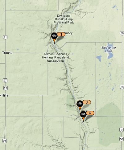Red Deer River Canoe Map Kayak Yak: Paddling The Red Deer River!