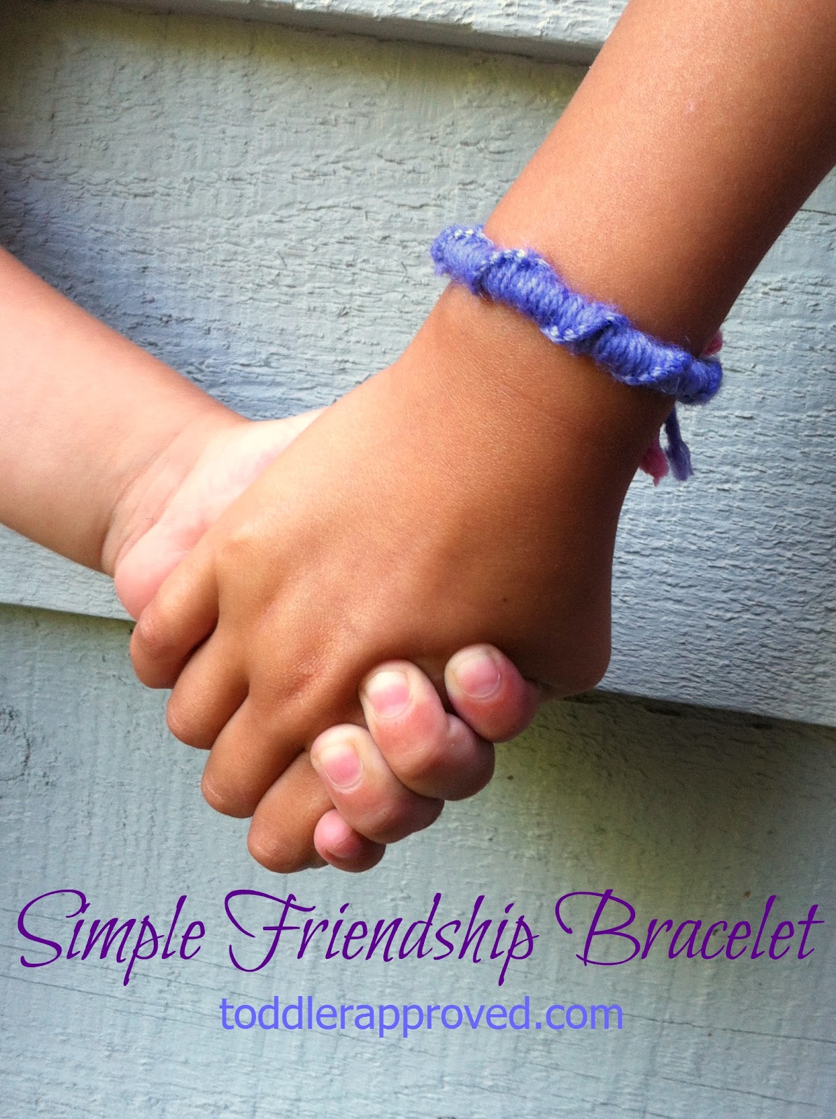 Toddler Approved! Simple Friendship Bracelet