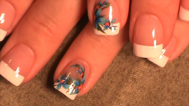 French Blue Nails