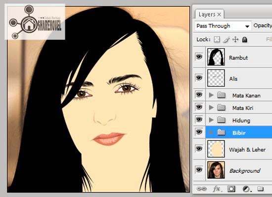 hasil dari membuat vector bibir di photoshop hasil dari membuat vector bibir di photoshop - tutorial membuat vector di photoshop - membuat foto menjadi kartun dengan photoshop