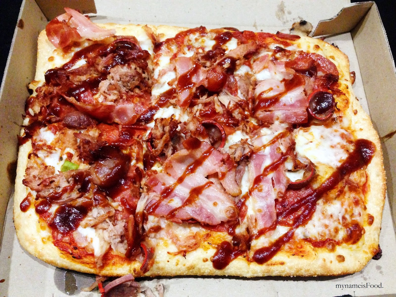 Domino's Pulled Pork Range Review my name is Food.