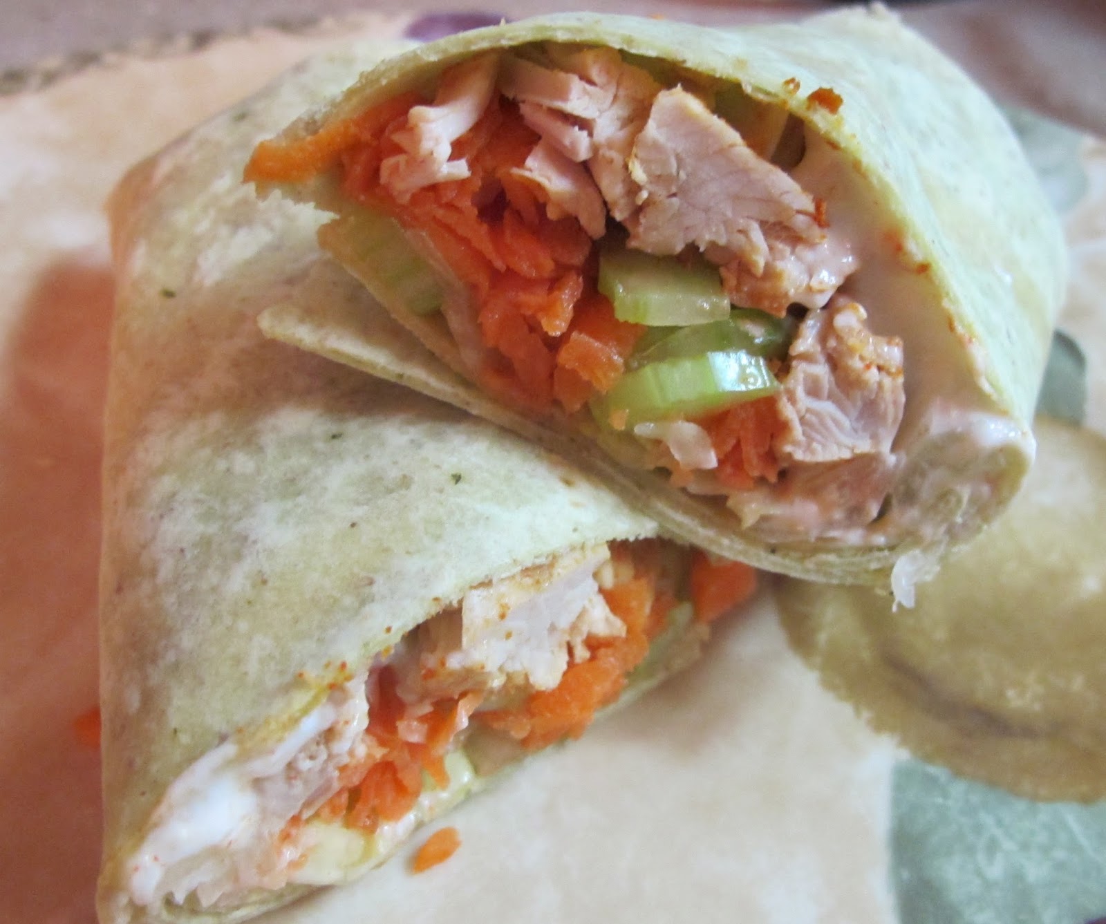 Freakin' Flabuless Buffalo Turkey Wrap for 9 Weight Watchers Points