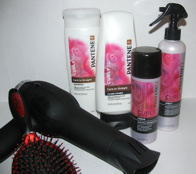 Pantene Pro V Curly to Straight Hair products straightening natural hair