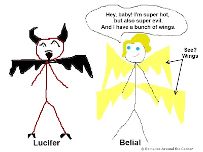 Brie's Interpretation of Meljean Brook's Lucifer and Belial (in Crappy Pictures)