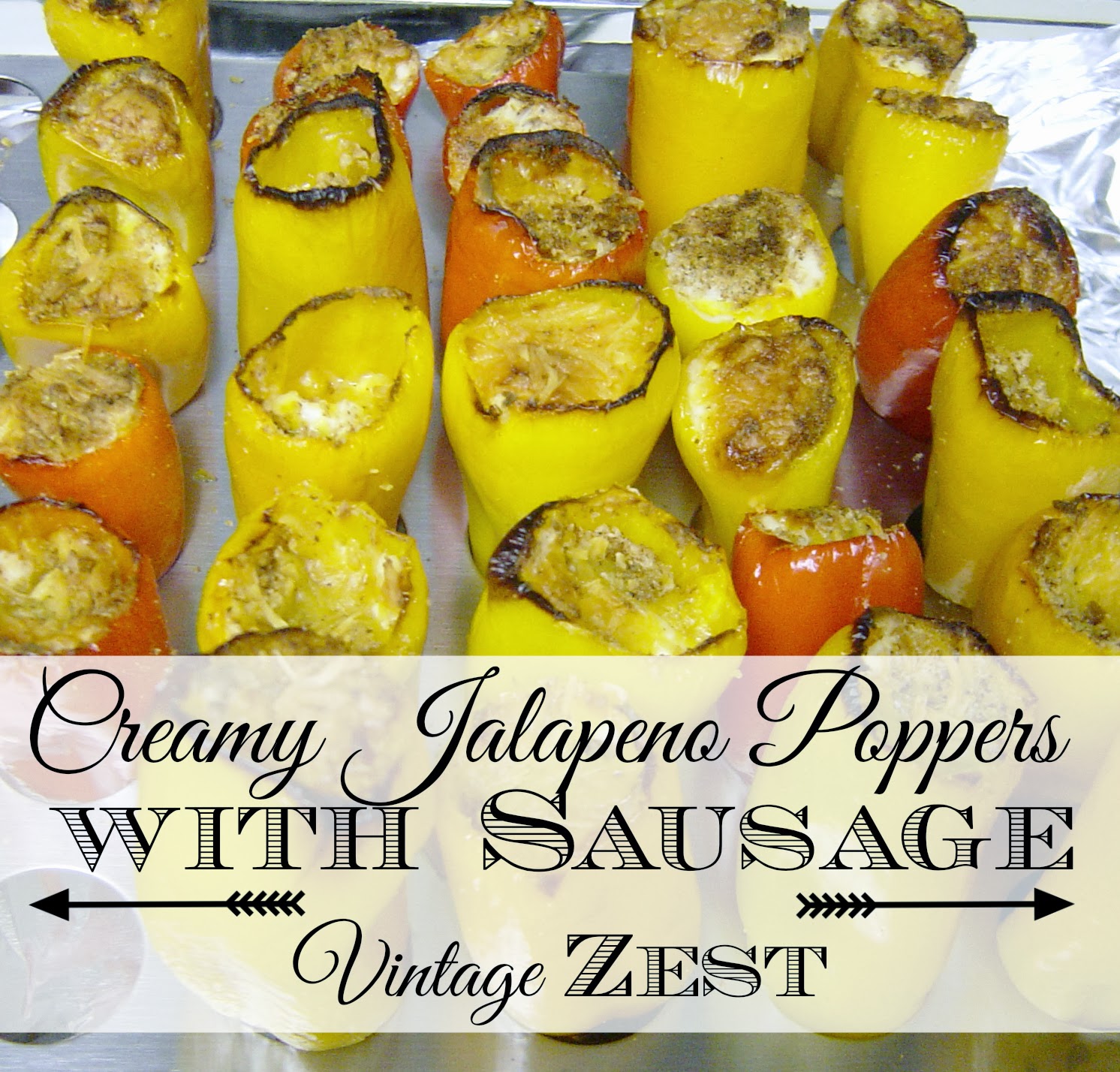 Creamy Jalapeno Poppers with Sausage and Lay's Do Us a Flavor 2014 on Diane's Vintage Zest!