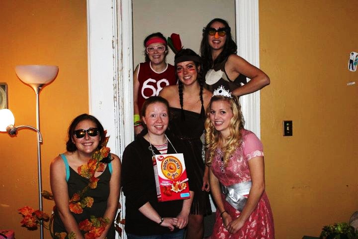 these are a few more friends with home made costumes up top is olive from little miss sunshine and the front center is a cereal killer - Little Miss Sunshine Halloween Costume these are a few more friends with home made costumes up top is olive from little miss sunshine and the front center is a cereal killer - Little Miss Sunshine Halloween Costume