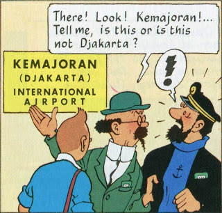 Jendela Kemayoran Cerita Komik Tintin Dan Bandara Kemayoran
