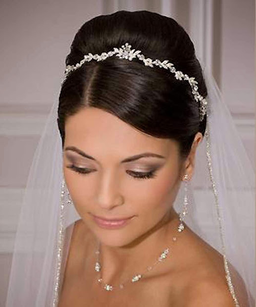 wedding hairstyles with tiara 2014
