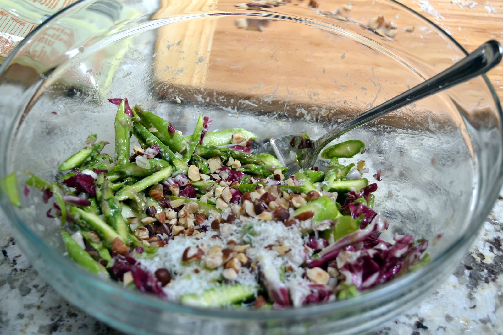Hardly Housewives Asparagus and Hazelnut Salad