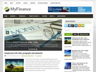 MyFinance blogger template