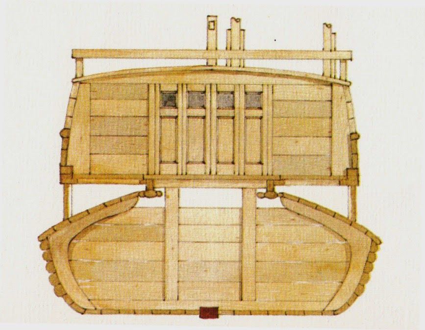 sha-ch'uan or sand boat cross-section