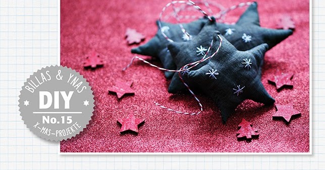 Ynas Design Blog: DIY No. 15 - Selbstgenähte Weihnachtssterne