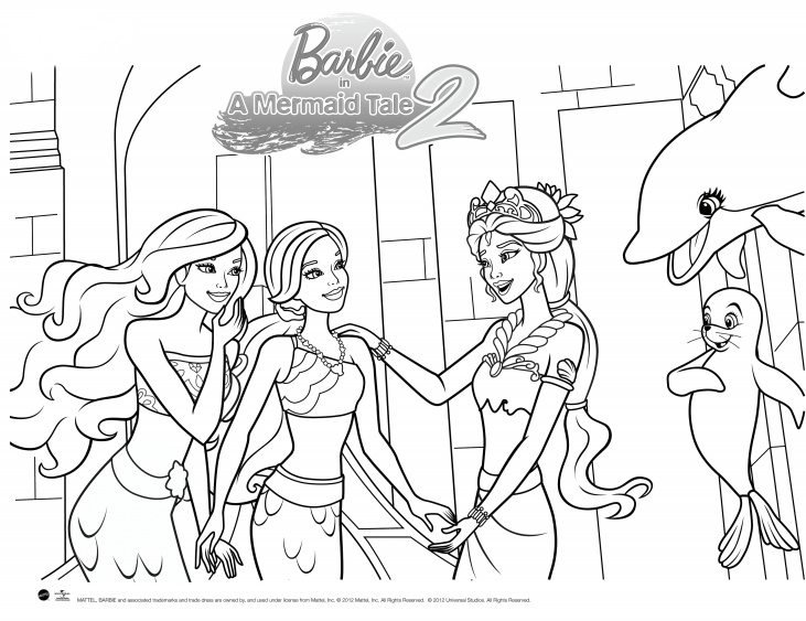 Barbie Surfer Coloring Coloring Pages