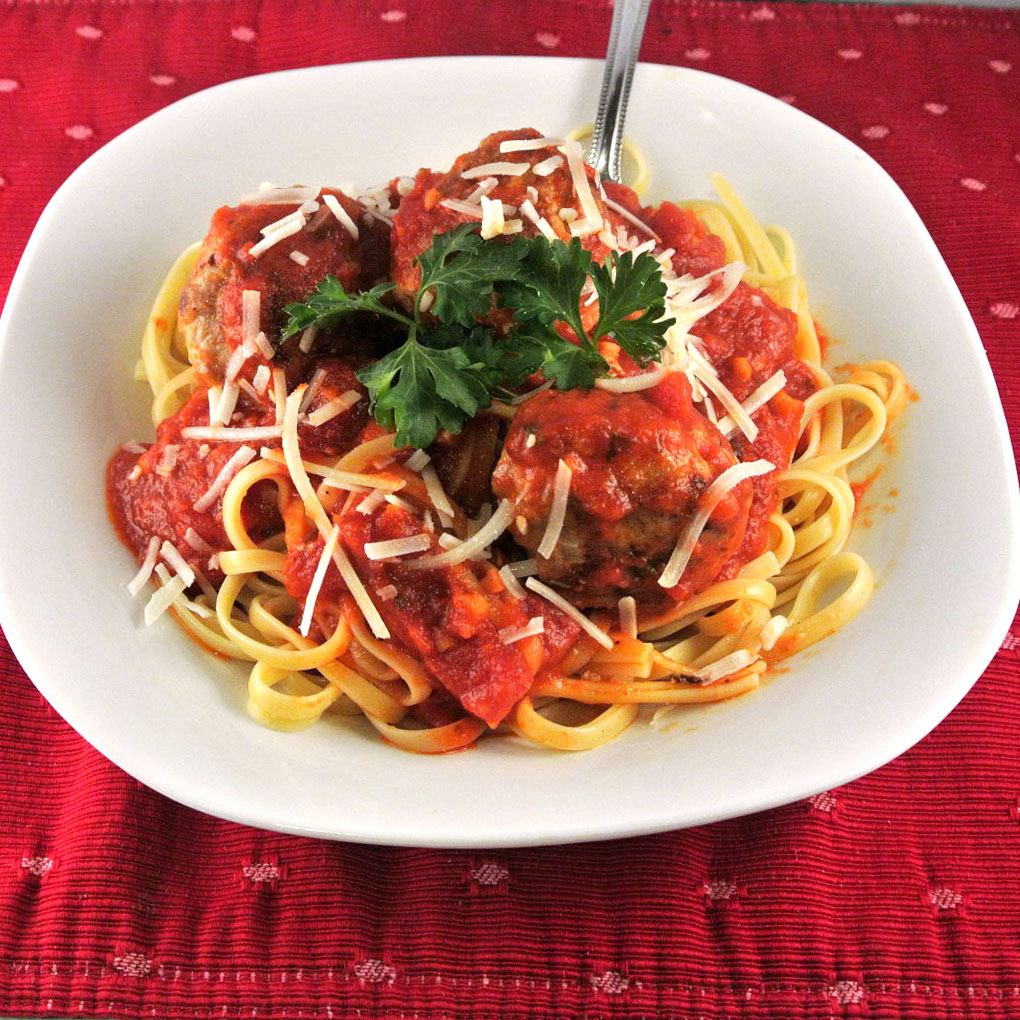 Mom, What's For Dinner? Gluten Free Linguine and Meatballs