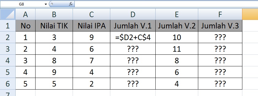 Soal latihan pemahaman rumus excel part 2 | KUMPULAN RUMUS-RUMUS TERBARU