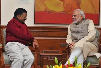 Arvind Kejriwal meets Narendra Modi Arvind Kejriwal meets Narendra Modi