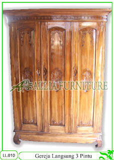 Lemari Pakaian Klender Gereja 3Pintu Lemari Pakaian Klender Gereja 3Pintu