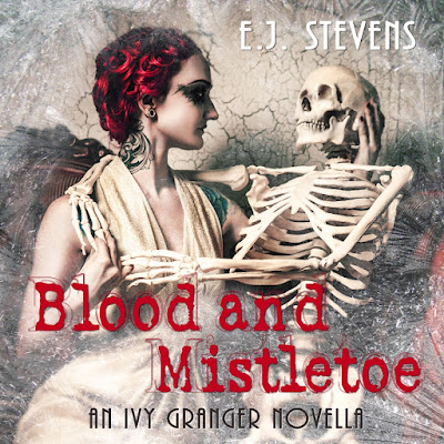 Audiobook Release Blood and Mistletoe by E.J. Stevens urban fantasy Ivy Granger series