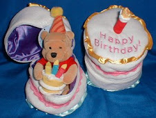 2002 UK DS Zip Up Birthday Cake Pooh