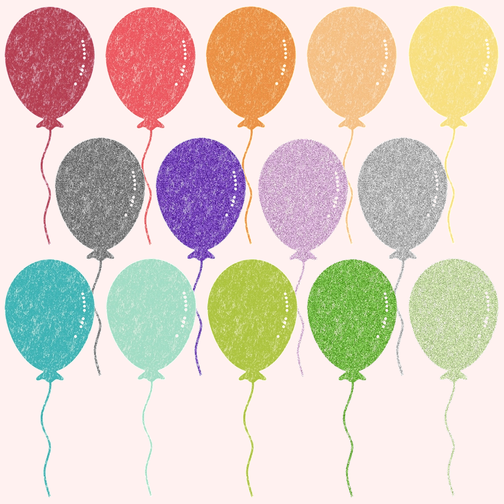 Digital Balloons For Birthday Cards, Invitations & More The Dutch