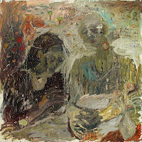 The painting is haunting not only because of its style or technique that renders figures in quirky, enigmatic ways but also because of the story that underlies it. It speaks of a father’s death and how this has intensely affected the family. Here painting tempers sentimentality because it is able to retell the tale from a certain distance. Still, the emotion cannot be contained, strongly felt in the stroke, the text, and the condensed moment of grief that disperses in oil. - Dr. Patrick D. Flores Phd.