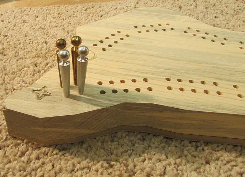 Splinters Woodworks Custom Cape Cod Cribbage Board