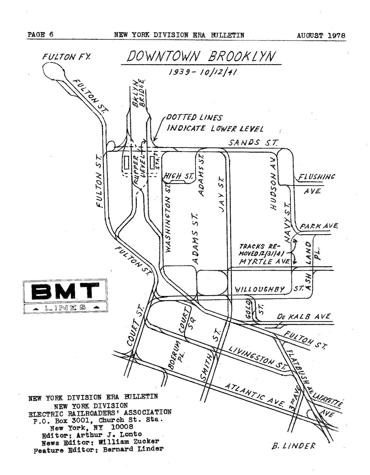 Streetcars and Spatial Analysis Downtown Brooklyn Trolley Map 193910