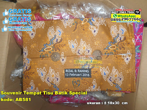 Souvenir Tempat Tisu Batik Special jual