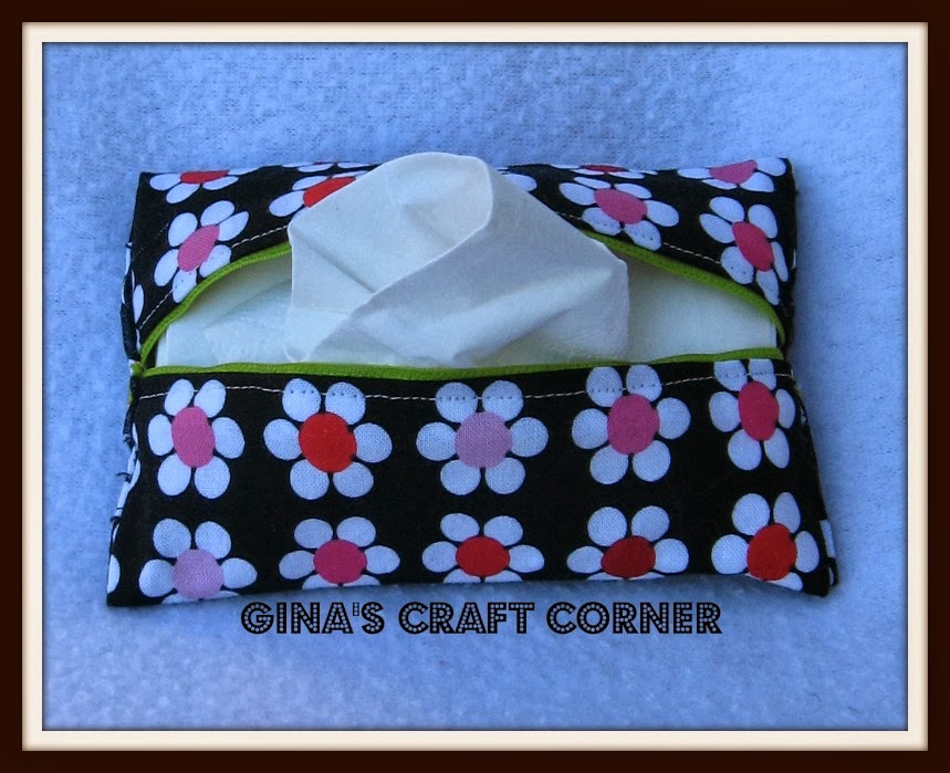 Gina's Craft Corner How to Sew a Pocket Tissue Holder