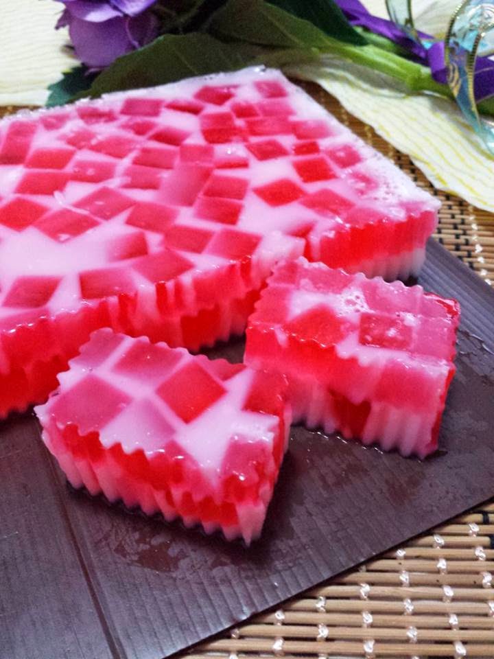 Strawberry Jelly Pudding By Enny Yap Baking's Corner