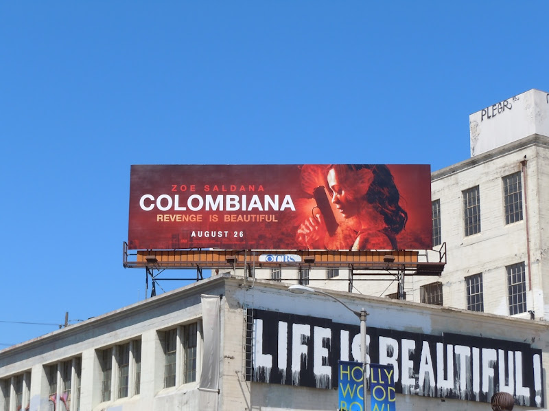 Colombiana movie billboard