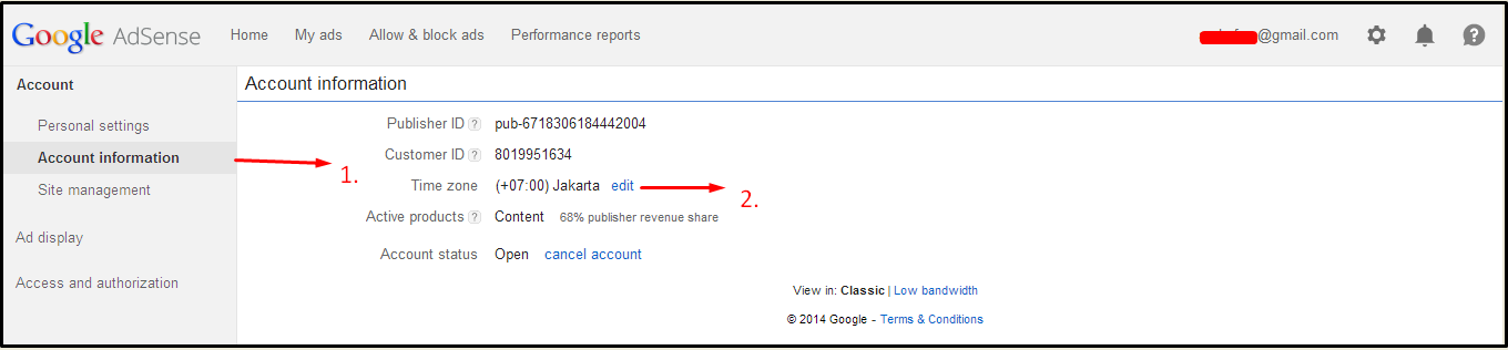 Cara Setting Account Adsense Dengan Mudah Cara Setting Account Adsense Dengan Mudah