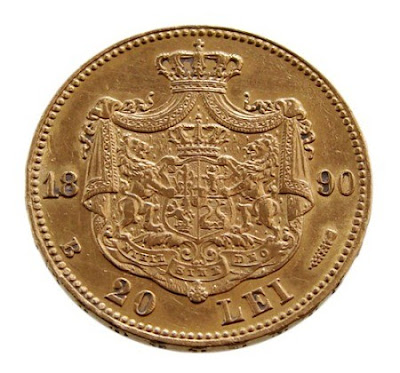 Romania 20 lei gold coin