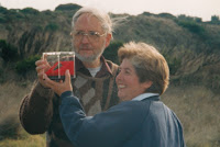 Tom Rich and Lesley Kool with the Cape Paterson claw