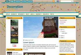 Decoration Blogger Template