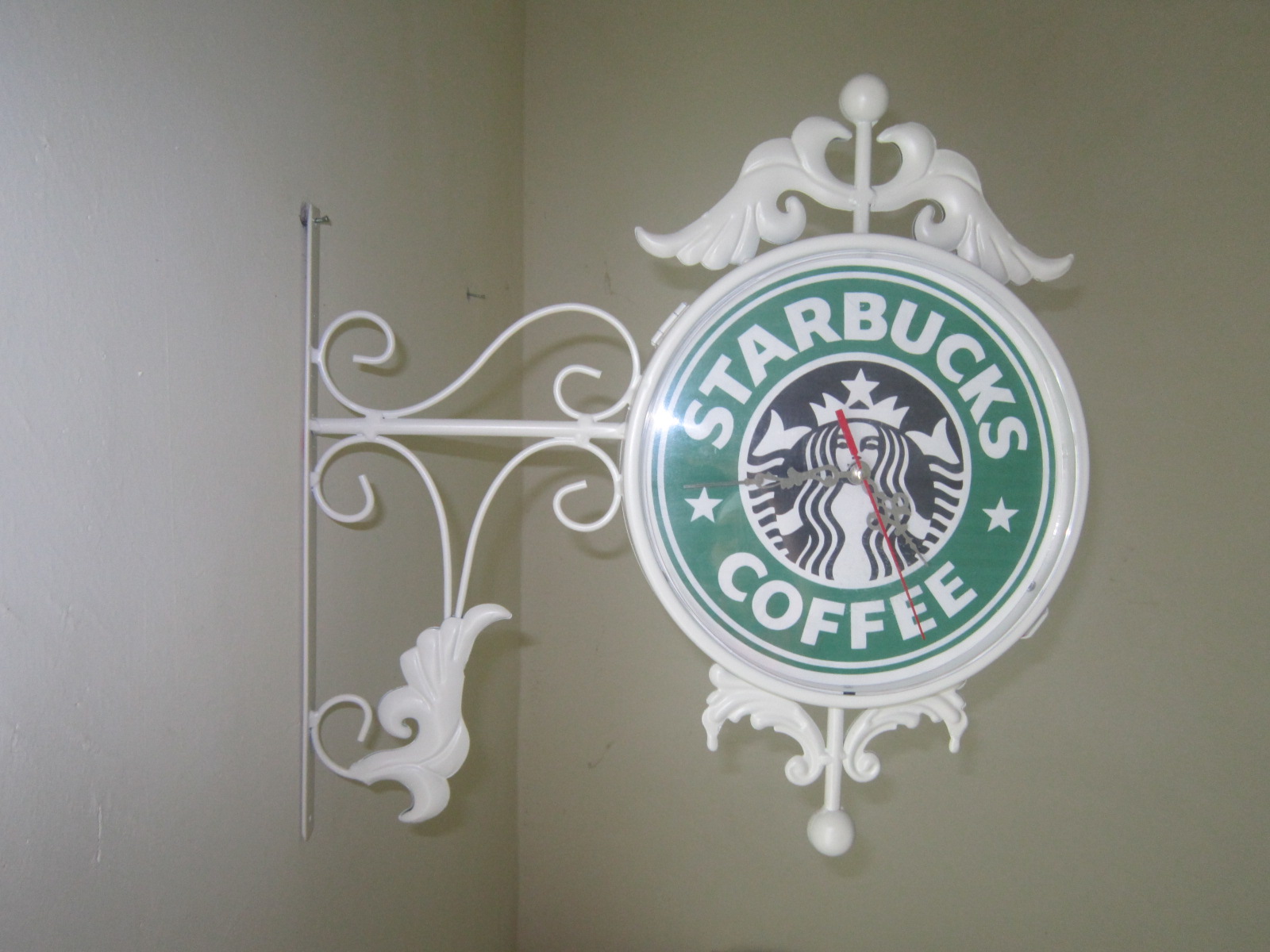 onekayproject by ihsan 2. Starbucks Coffee Wall Clock Dual Display!