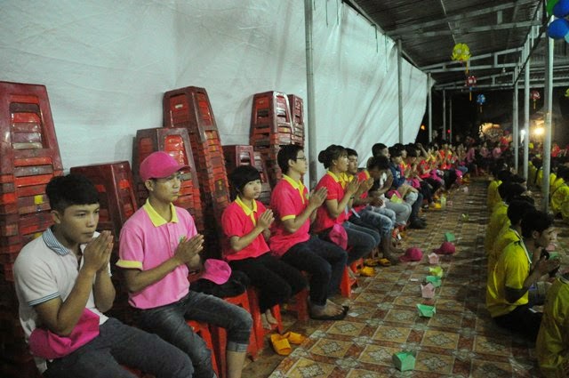 chùa hoa khai,khóa tu mùa hè,đăk nông,thắp nến,tri ân