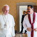 Pope Francis met former president Rajapaksa