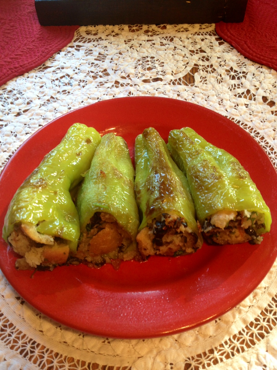 Carla's Kitchen Capers: Italian Style Stuffed Peppers