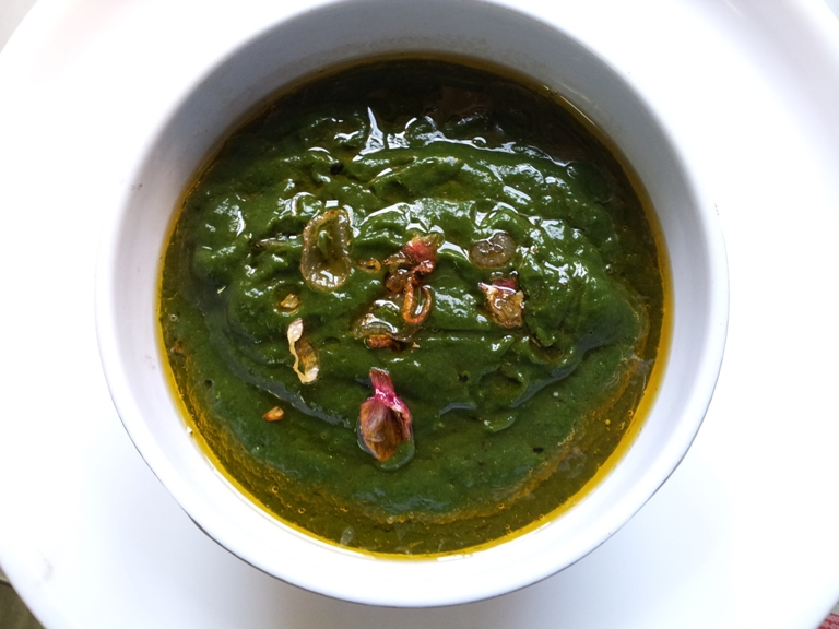 கீரை மசியல் / Keerai Masiyal ( Kadayal) / Seasoned Pureed Spinach
