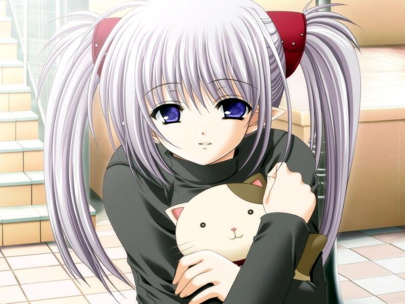 Planung Wolfsrain RPG (Shiro,Gabe, Asa, Sagi) Anime+girl+smiling+with+cat