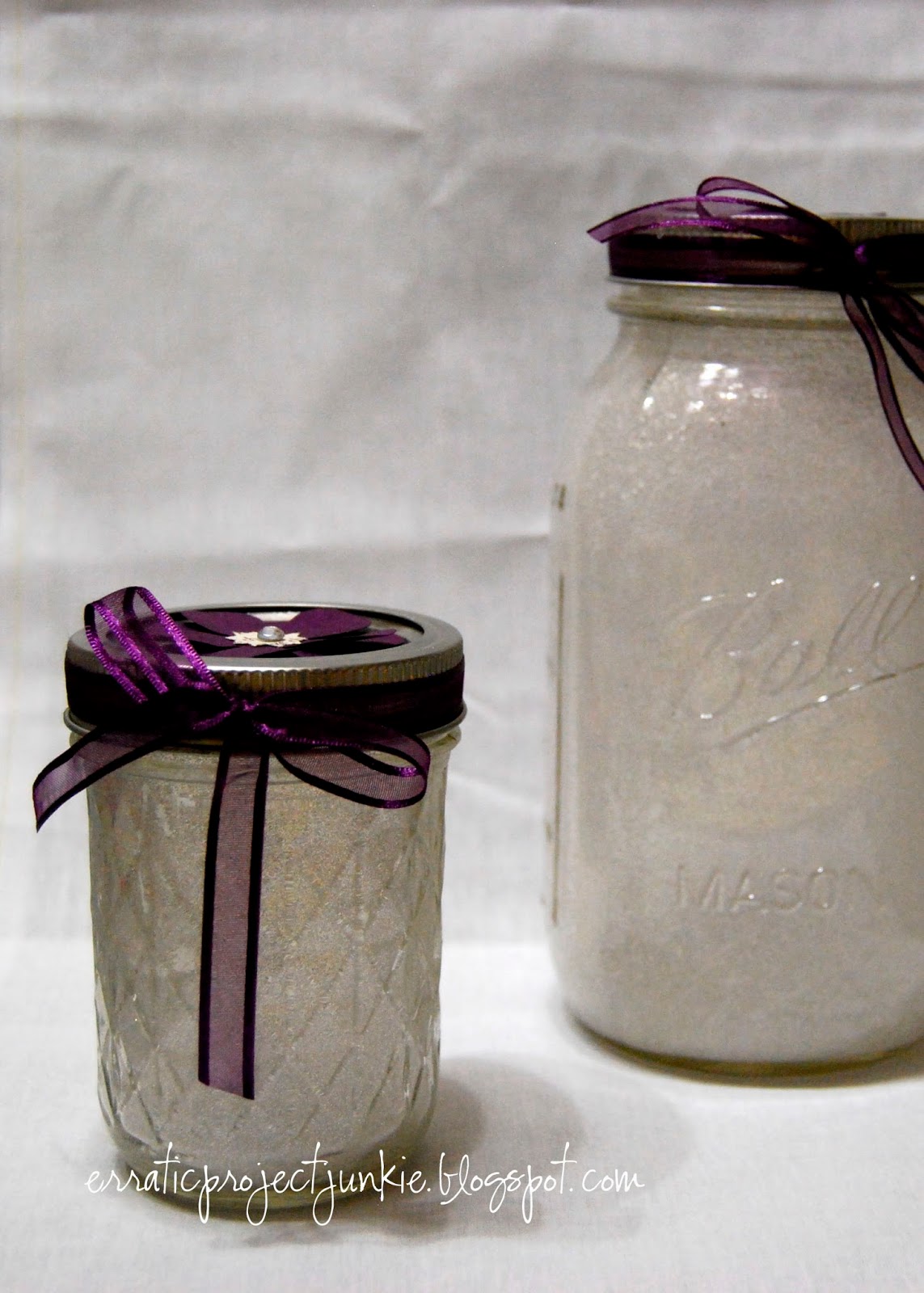 Erratic Project Junkie Glitter Glue Mason Jars