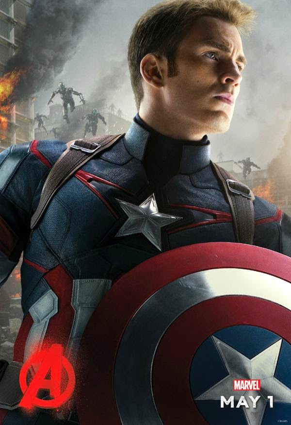 Мстители 2: постеры с персонажами: Капитан Америка