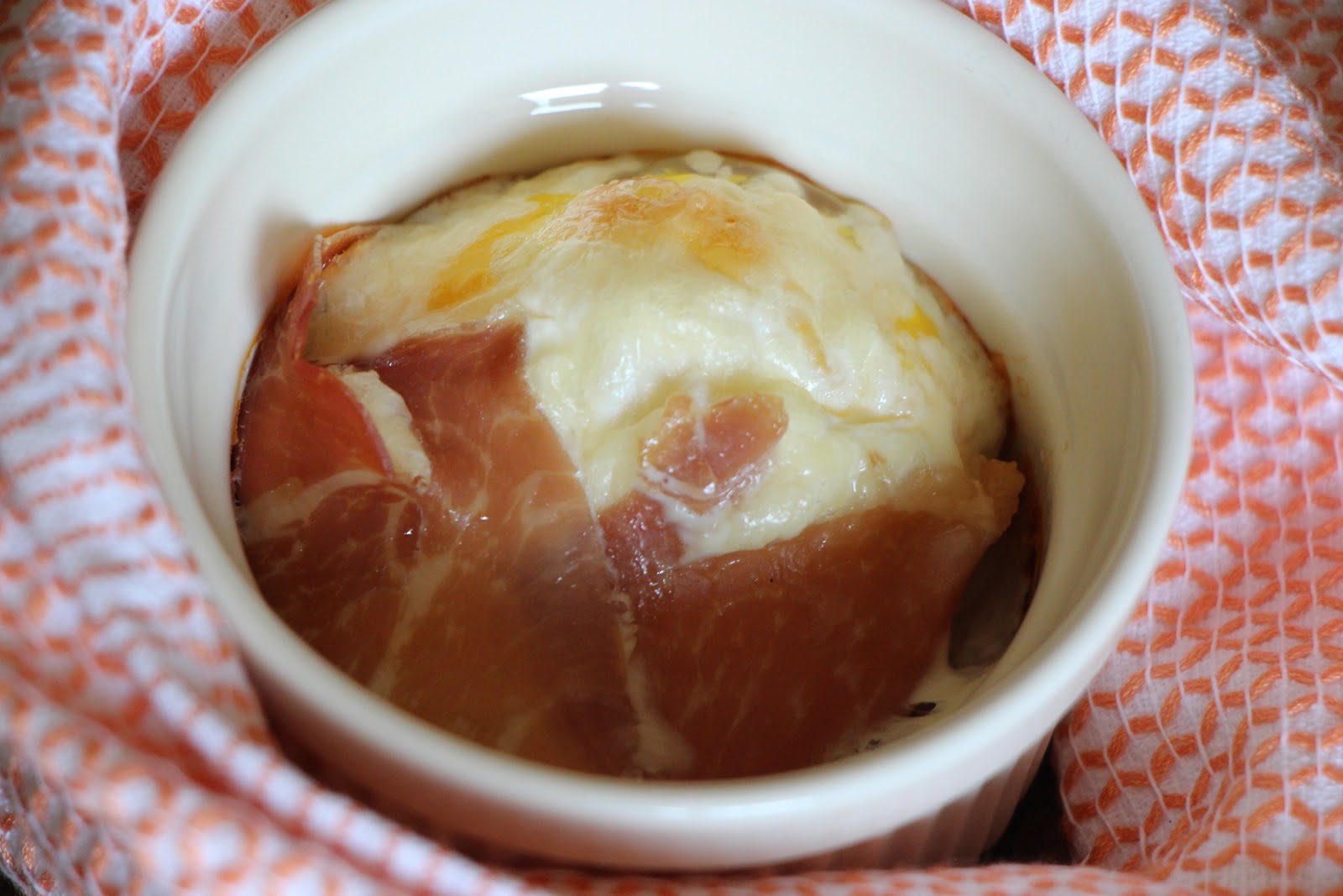Prosciutto Baked Eggs with Parm Breakfast At Carol's