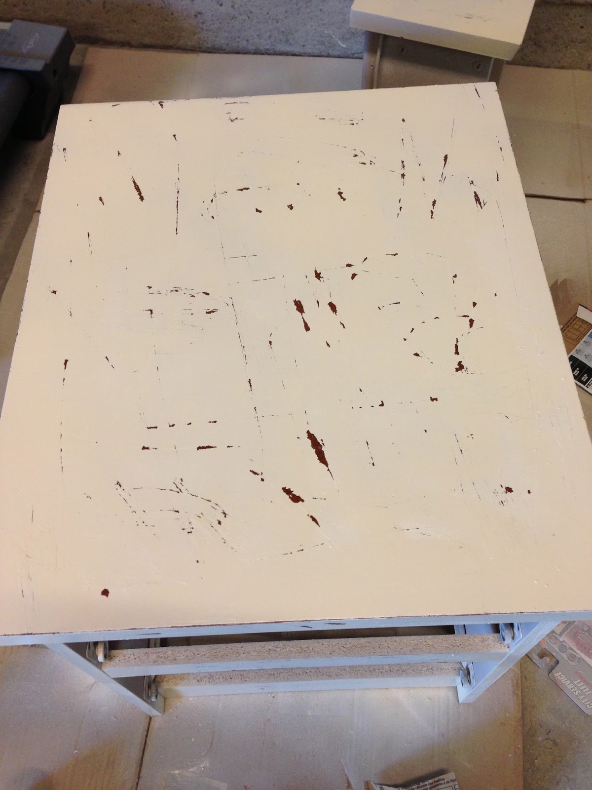 Forever and Always how to antique ikea crap.