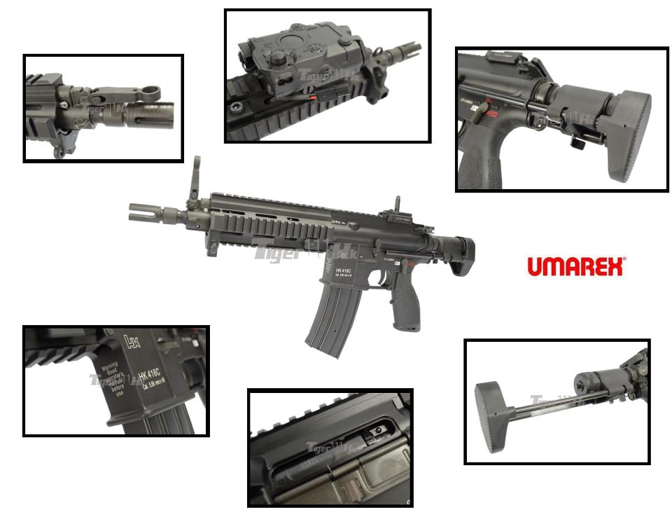 Airsoft Tiger111hk UMAREX H&K Licensed Metal HK416C Assault Rifle AEG