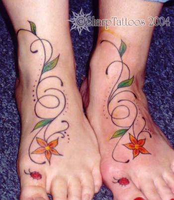 hawaiian flower tattoos for girls