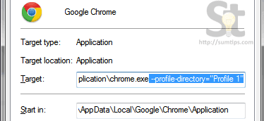 Google Chrome Profile 1 Shortcut Google Chrome Profile 1 Shortcut