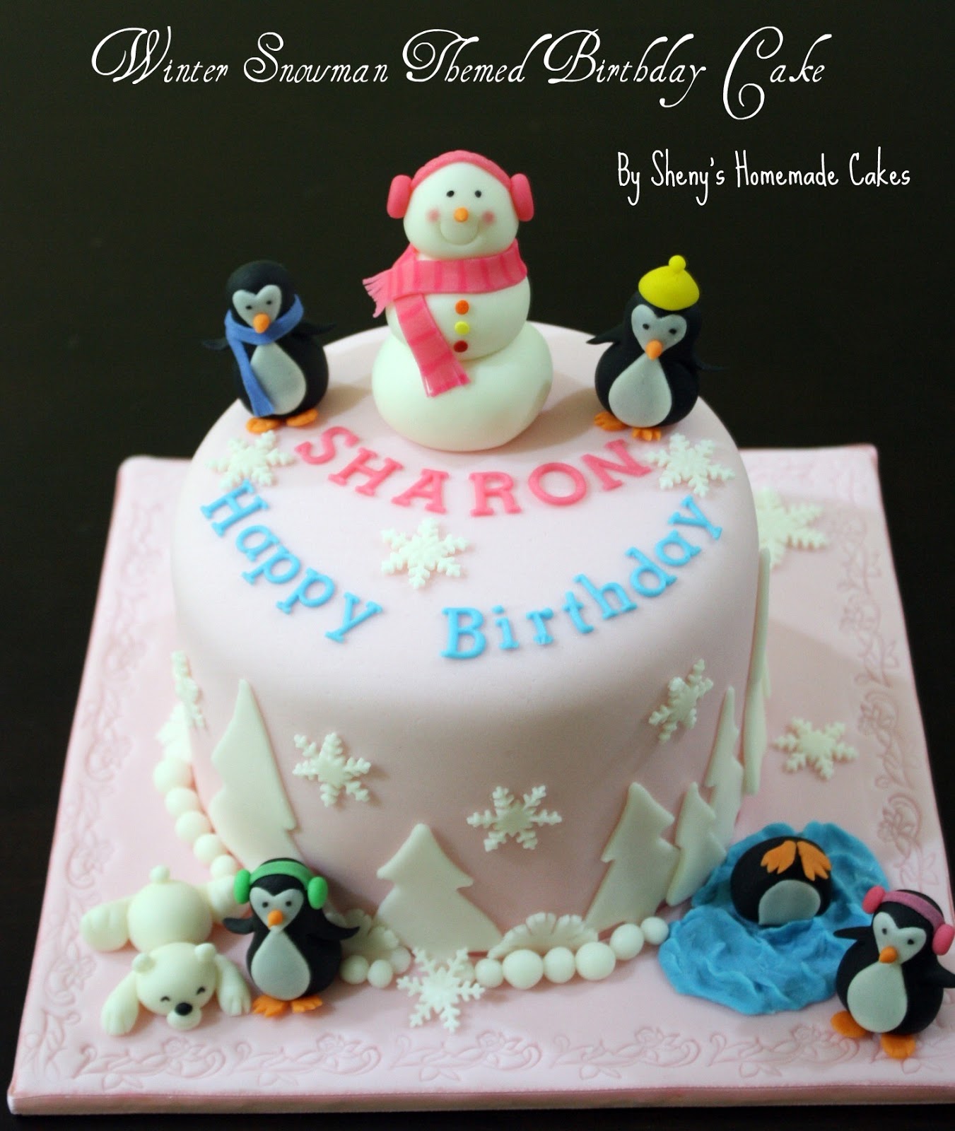 Sheny's Homemade Treats Winter Snowman Themed Birthday