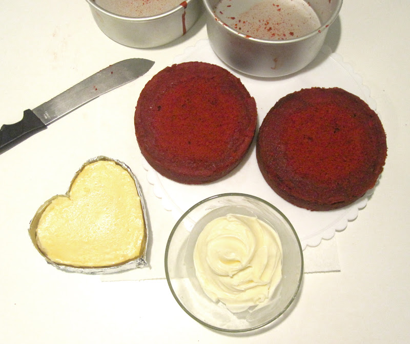 Mini 6" Red Velvet Cheesecake Layer Cake (Made in a DIY disposable